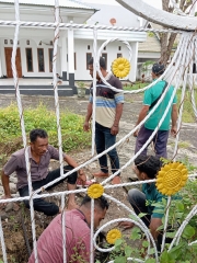 Pergantian Stopkran dia 2 mm depan rumah dinas Sekda Kab. Alor